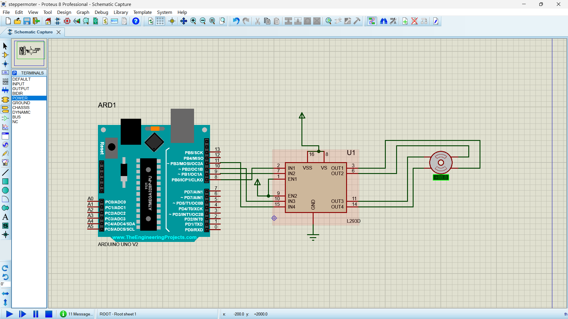 Stepper Motor Circuit Diagram